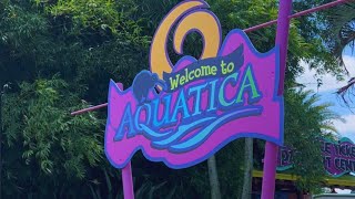 Aquatica Orlando Water Park 2024 Florida  Walking Tour [upl. by Bartholemy]