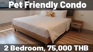 Pet Friendly 2 bedroom condo for rent Bangkok 160 sqm 75000 THB [upl. by Hump336]