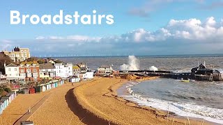 Strong Waves at Viking Bay Broadstairs UK 28112023 [upl. by Eendys]