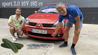 Renault Clio Sport 20 16V 182cv un Futuro clásico por ser un Clio mítico  Review de un ¨pepino¨ [upl. by Slerahc]