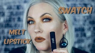 Melt Cosmetics Lipsticks  Watch me swatch them all  Sarah Sargent [upl. by Salema]