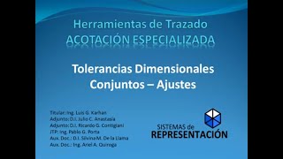 Tolerancias Dimensionales y Ajustes  Vistas  2021  Sistemas de Representación  Clase 12 [upl. by Booma710]