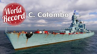 World of WarShips Cristoforo Colombo  6 Kills 412K Damage  NEW WORLD RECORD [upl. by Ilrebmik]