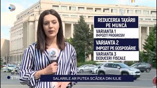 Stirile Kanal D  Salariile ar putea scadea din iulie  Editie de seara [upl. by Yenhoj]