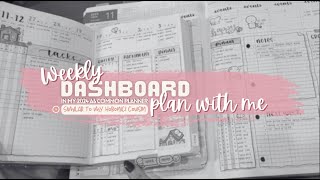 🥰 Weekly DASHBOARD  1st Week in A6 Common Planner  Ideas for 2024 Planning System [upl. by Adev]