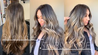 Bronde to Cool Toned BLONDE  babylight foilage  highlight [upl. by Hedva]