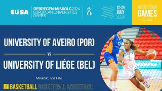 Basketball Women  University of Aveiro  University of Liége BEL [upl. by Patrizius]