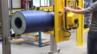 Flexo Print Sleeve Handling Rotary Action Fexoprint Sleeve Handler [upl. by Ikceb694]