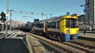 Rare Track  London Overground Train Departs From Platform 11 At Stratford Station London [upl. by Itin]