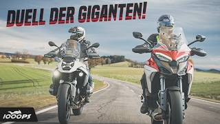 Holt sich die GS den ReiseenduroThron zurück  BMW R 1300 GS vs Ducati Multistrada V4 S Vergleich [upl. by Tigram]