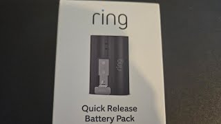 Ring Rechargeable Quick Release Battery Pack [upl. by Prosperus]