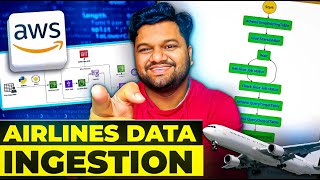 ✈️ Airlines Data Ingestion  EndToEnd Data Engineering Project  AWS Services  COMPLETE TUTORIAL [upl. by Perrin452]