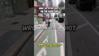 Bike vs brainless npc funny newyork karen roadrage [upl. by Tila]