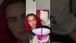 How to dye your hair red WITHOUT BLEACHING first [upl. by Norrek116]