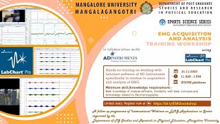 EMG Acquisition amp Analysis Training Workshop [upl. by Eitsrik424]