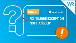 How to fix Kmode exception not handled error [upl. by Eniarda]