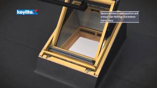 How to install  Keylite Flat Roof Windows [upl. by Hnao233]