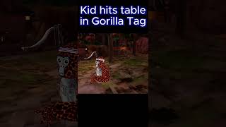 Kid hits table in Gorilla Tag [upl. by Dicks]