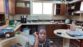 Morning Routine Housemaid Kenyans in Saudi Arabia RAMADAN 2024 Messy Kitchen Cleaning [upl. by Kellie189]