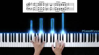 Tutorial  Showers of Blessing with Sheet Music  Chuva de Bençãos com Partitura [upl. by Anirtac606]