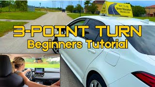 3Point Turn Made Easy StepbyStep Guide for New Drivers [upl. by Yolane]