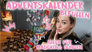 Adventskalender befüllen • Ideen für JungenampMädchen• 72 Türchen füllen🤯• VLOG Maria Castielle [upl. by Beaudoin]