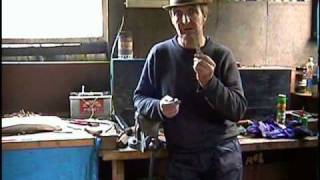 Tempering spring steel blacksmithing bushcraft forge [upl. by Shimkus643]