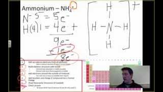 Lewis Structure Ammonium NH4 [upl. by Atilem]