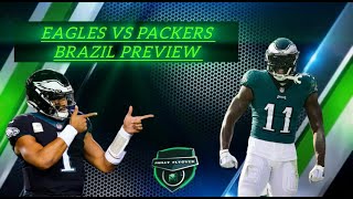 EAGLES VS PACKERS PREVIEW amp PREDICTION [upl. by Arfihs]