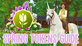 THE FASTEST WAYS TO GET SPRING TOKENS NEW CODES FREE PETS clothes amp tack Spring Token Guide [upl. by Erdnaed]