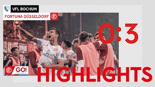 HIGHLIGHTS  VfL Bochum vs Fortuna Düsseldorf 03  Auswärtssieg als wichtiger Schritt zum Ziel [upl. by Ariaic750]