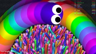 slither io AI slither 200000 score Epic slitherio gameplay slitherio world record 123 [upl. by Joliet]