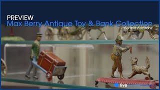 Rare Antique Toys and Banks up for auction at Bertoia [upl. by Eibbob]