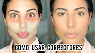 COMO TAPAR OJERAS USANDO CORRECTORES  Eva Davis [upl. by Tannenwald179]