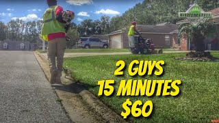 The key to a profitable lawn care 2 man crew [upl. by Eilraep]