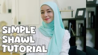 Tutorial Shawl Simple hijabstyle [upl. by Beatty]