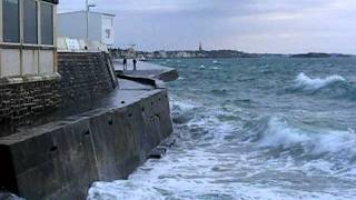 Grande Marée SaintMalo Juillet 2011  Marée Haute CaravelleDigueRochebonneParamé 20 [upl. by Ilek]