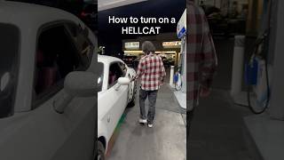 How to Turn on a HELLCAT 👀 srt hellcat howto car cars automobile review dodge mopar [upl. by Namsu]