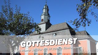 Gottesdienst am 21072024 um 10 Uhr [upl. by Esilram]