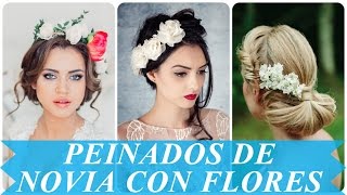 Peinados de novia con flores [upl. by Notle346]