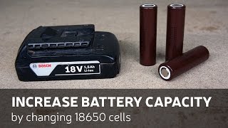 DIY Increase Battery Capacity By Changing 18650 Cells [upl. by Gillian]