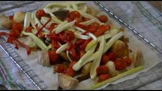 Recette de cuisses de poulet et légumes au four [upl. by Hairahcaz]