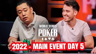 World Series of Poker Main Event 2022  Day 5 with Koray Aldemir and Super Bluffer Aaron Zhang [upl. by Anemolihp]