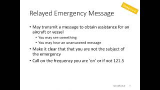 BGA FRTOL course Part 5 Emergencies V3 [upl. by Lau]