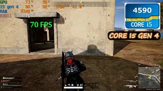 تجربه معالج I5 4590 الجيل الرابع علي لعبة ببجي ستيم 2024  PUBG PC [upl. by Riker]