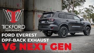 V6 Next Gen Ford Everest  Tickford DPFBack Exhaust [upl. by Halyhs]