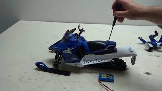 NEW rc snowmobile yamaha sr viper unboxingLITHIUM ION 64 v [upl. by Cara]