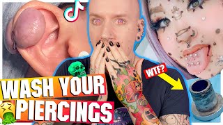 The WORST CRUSTY PIERCINGS On The Internet  New TikTok Piercing Fails 18  Roly [upl. by Halona53]