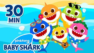 Summer Baby Shark Remix Doo Doo Doo 1 hour  Compilation  Baby Shark Official [upl. by Fotzsyzrk]