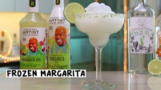 Cocktail Artist Frozen Margarita  Tipsy Bartender [upl. by Ahsieyk]